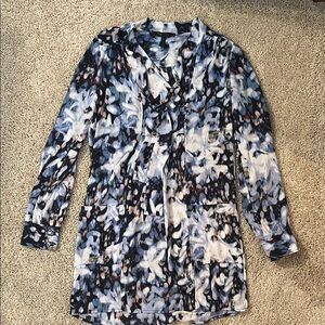 BCBGMaxAzria Abstract Print Blouse